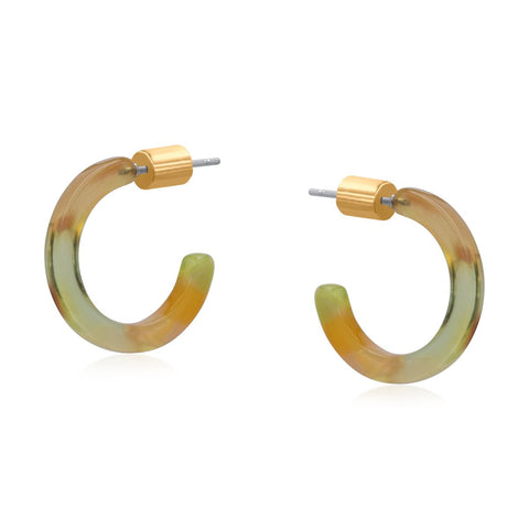 Petite Resin Hoop - Various Colours