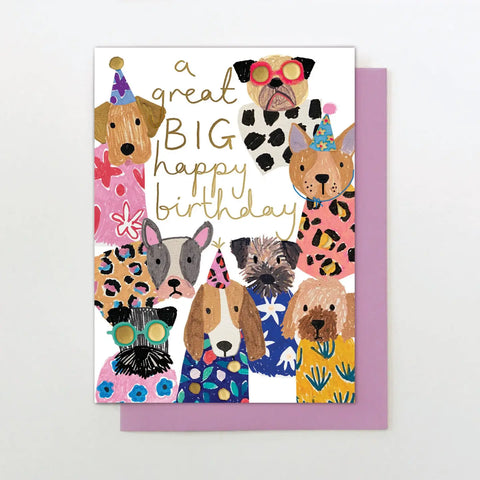 Happy Birthday Dogs Card