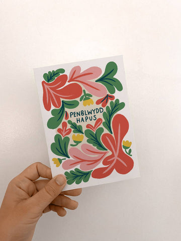 Penblwydd Hapus Florals