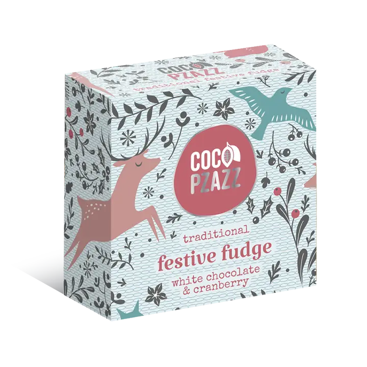 White Chococlate & Cranberry Fudge