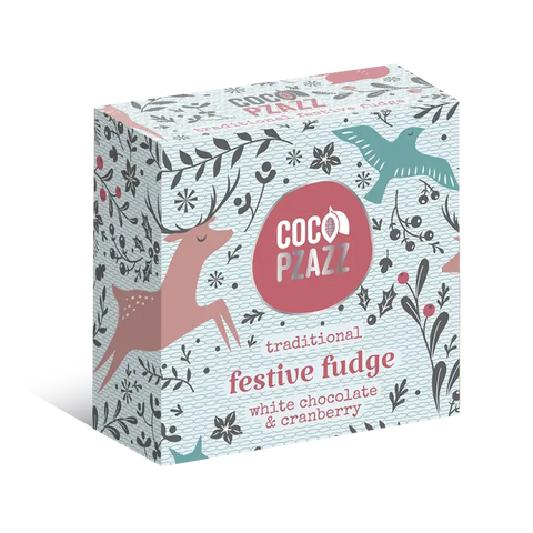 White Chococlate & Cranberry Fudge