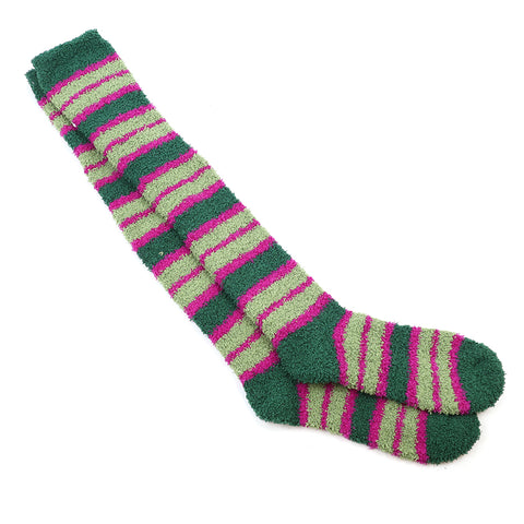 Long Cosy Striped Socks - Various Colours