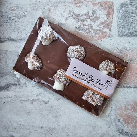 Handmade Chocolate Bar With Coconut Mushroom