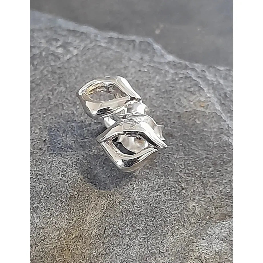 Sterling Silver Lips Stud
