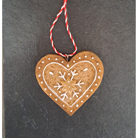Gingerbread Style Ceramic Hanging Decorations - Various