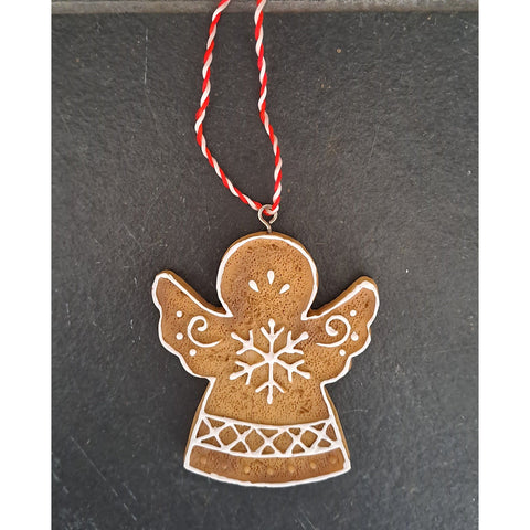 Gingerbread Style Ceramic Hanging Decorations - Various