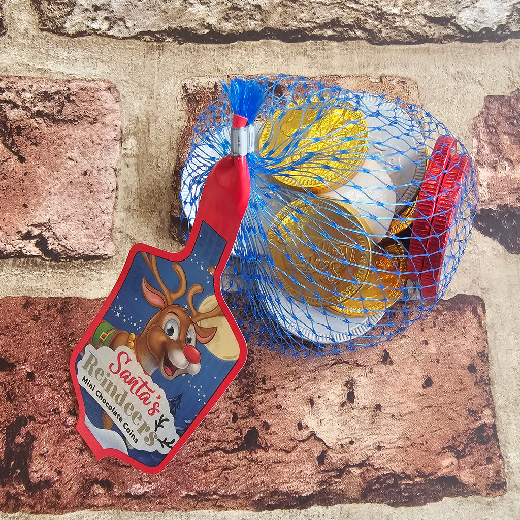 Santa's Reindeers Coins in a Net