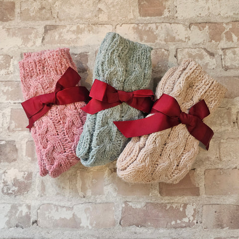 Chunky Knit Cosy Socks - Various Colours