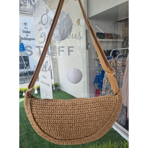 Straw Crossbody Sling Bag - Various Colours