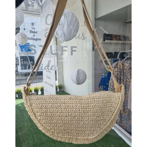 Straw Crossbody Sling Bag - Various Colours
