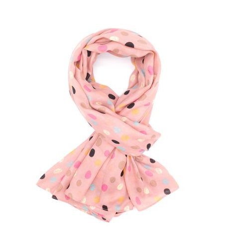 Scribbled Spots Lightweight Scarf - Various Colours