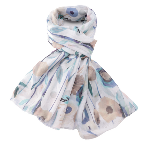 Summer Garden Lightweight Scarf - Various Colours