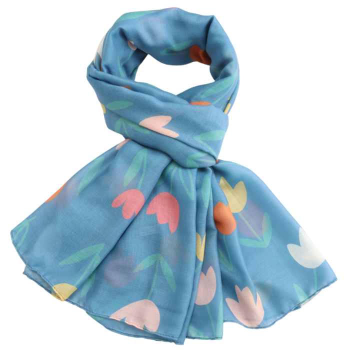 Tulips Lightweight Scarf - Various Colours