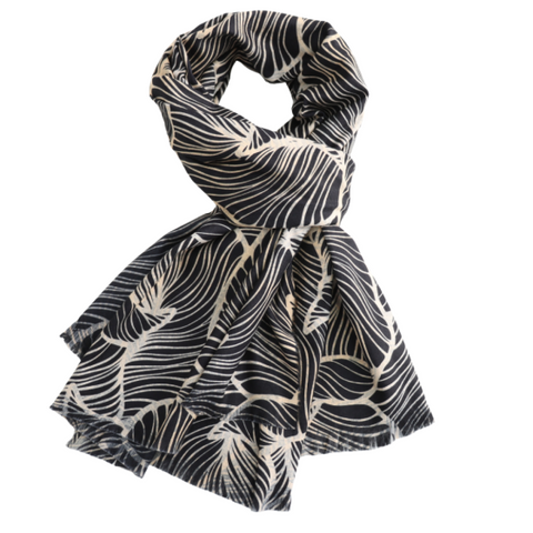 Leaves Lightweight Scarf - Various Colours