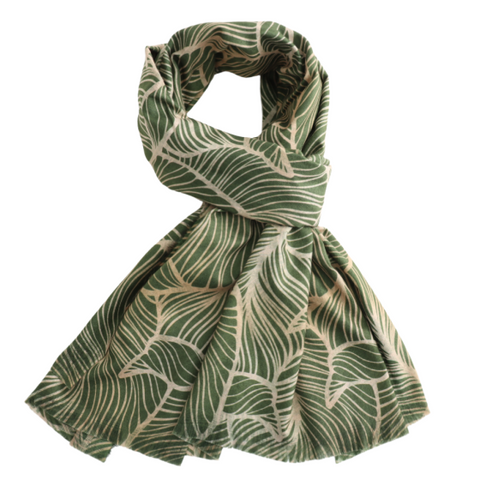 Leaves Lightweight Scarf - Various Colours