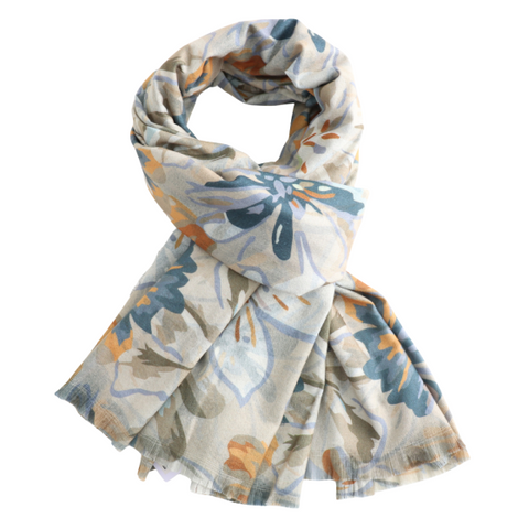 Floral Lightweight Scarf - Various Colours