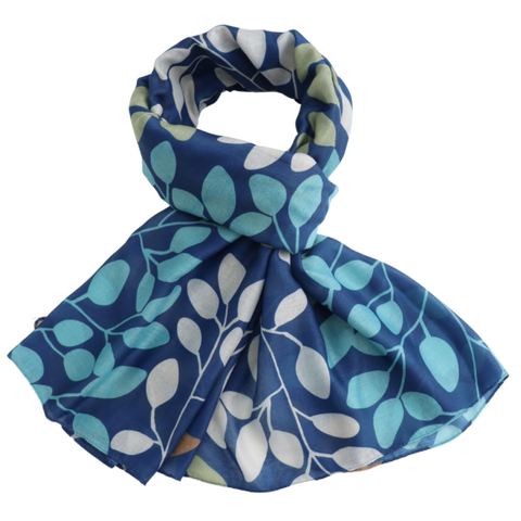 Leafy Branches Lightweight Scarf - Various Colours