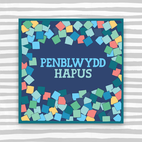 Penblwydd Hapus Confetti