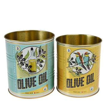 Olive Oil Storage Tins - Various Sizes