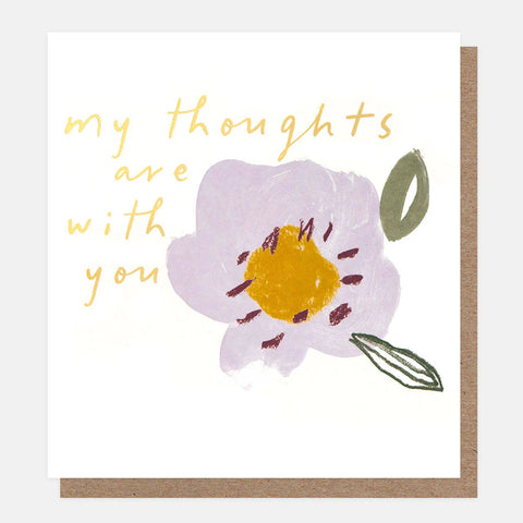 My Thoughts Are With You - Lilac Flower