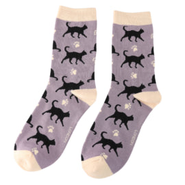 Miss Sparrow Cats & Prints Socks - Various