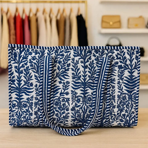 Quilted Reversible Tote Bag - Various Colours