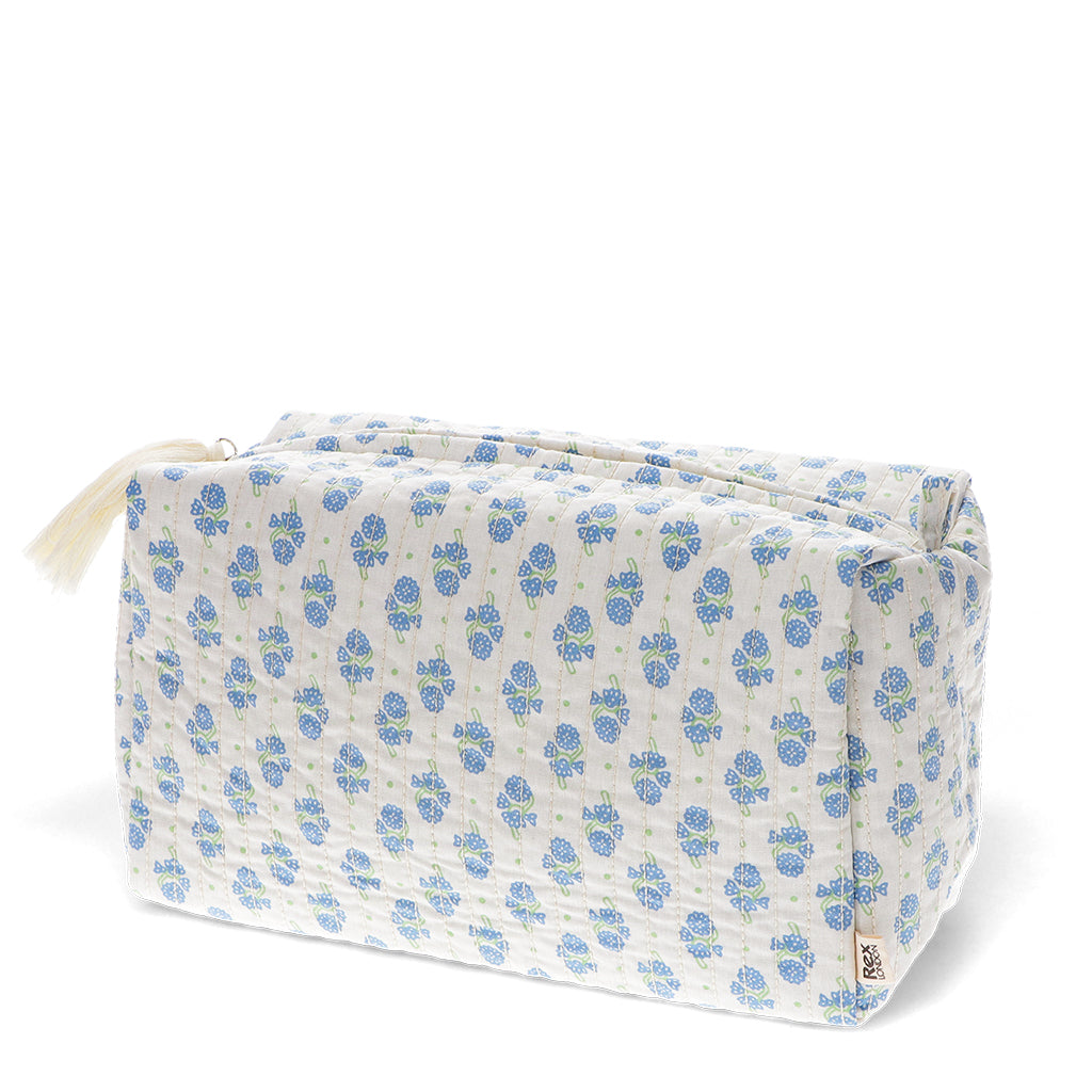 Cornflower Quilted Wash Bag