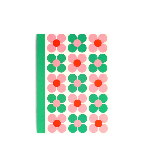 Pink and Green Daisy Notebook
