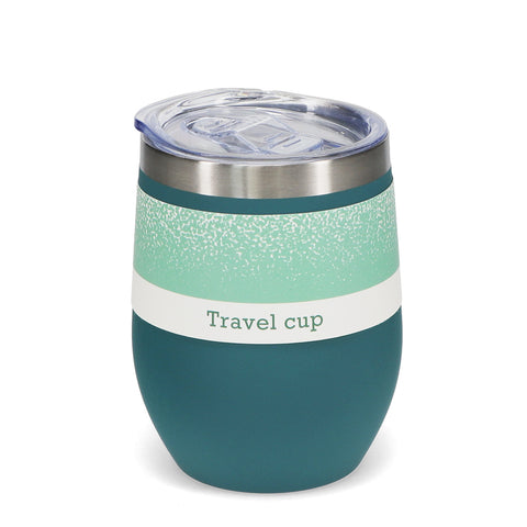 Rubber Coated Travel Cup - Petrol blue