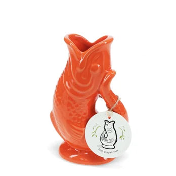 Ceramic Fish Vase - Various Colours