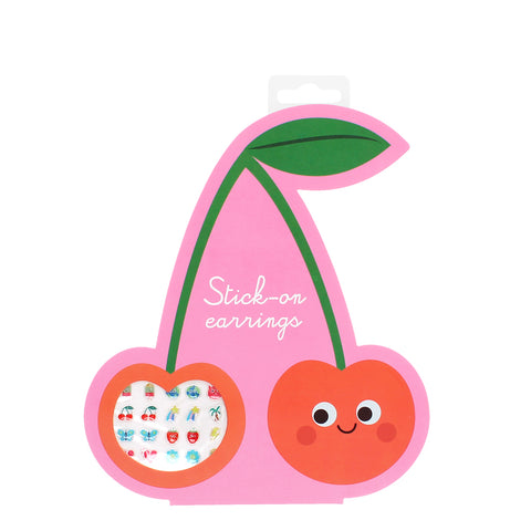 Stick on Earrings - Cherry