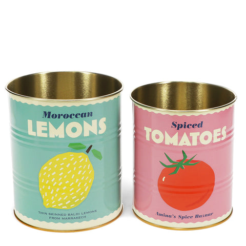 Veggie Storage Tins - Various Sizes