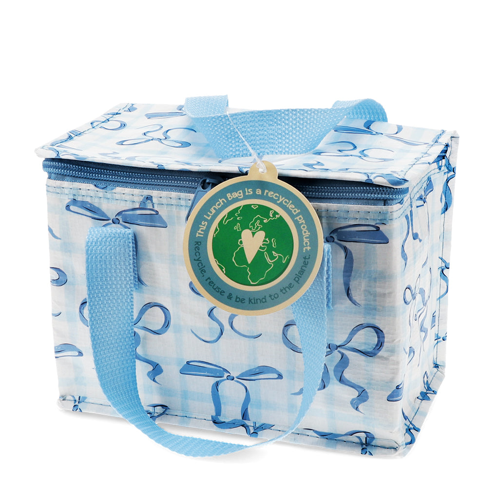 Blue Bow Insulated Lunch Bag