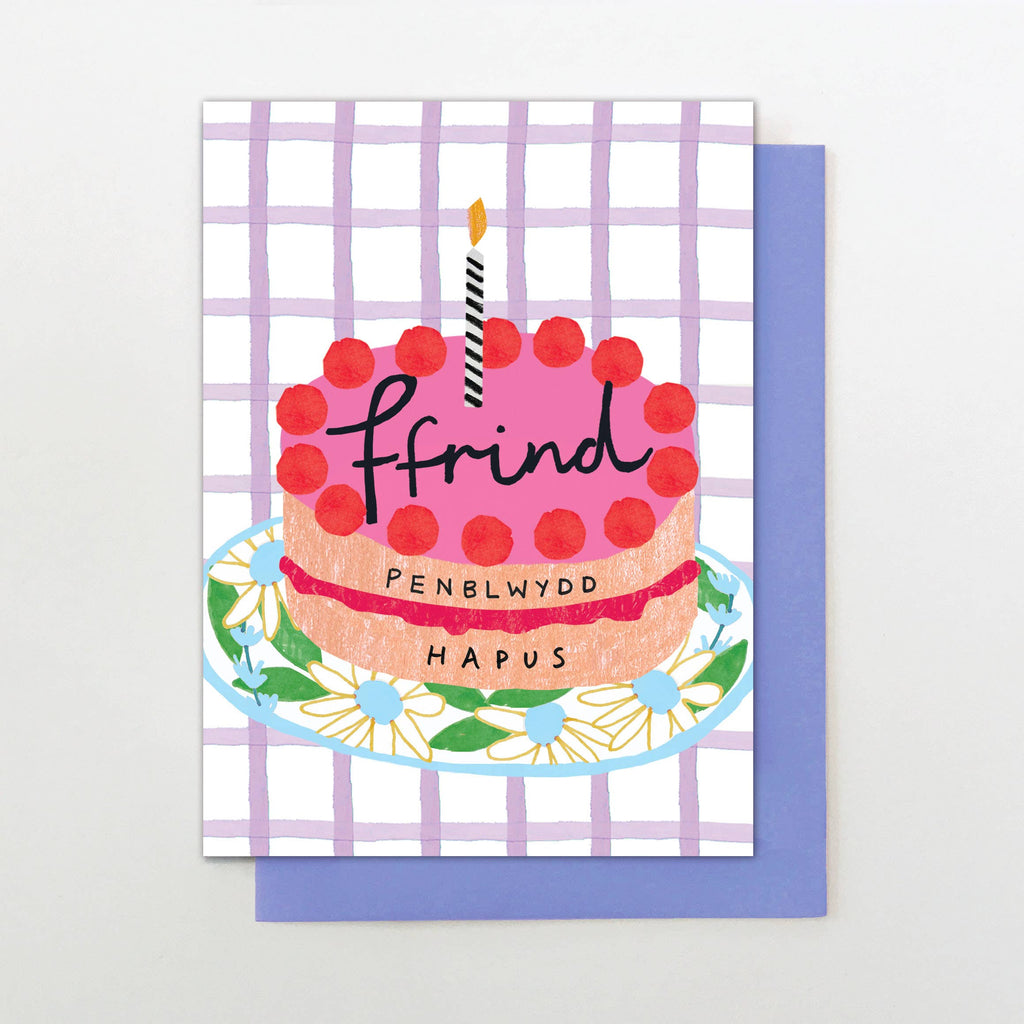 Penblwydd Hapus Ffrind Card