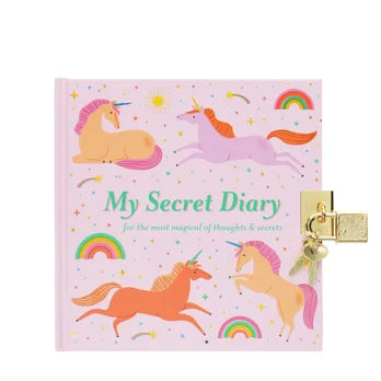 Unicorn Secret Diary with Padlock
