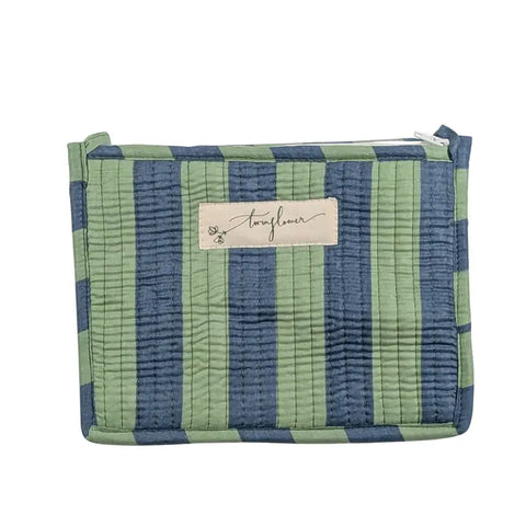Striped Quilted Medium Purse - Various Colours