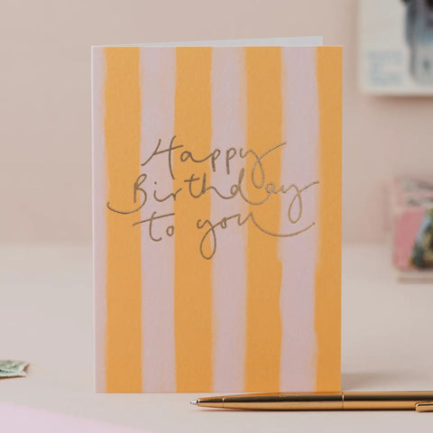 'Happy Birthday' Mustard Card
