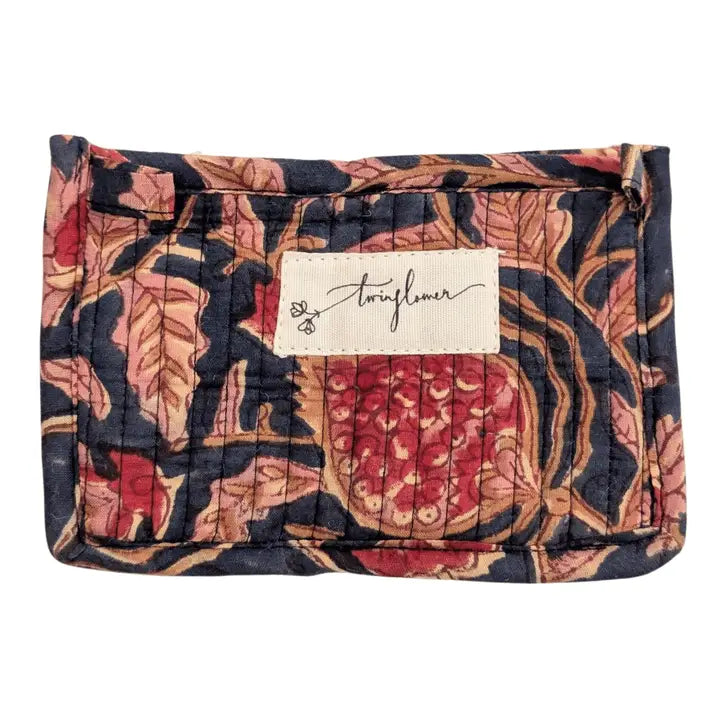 Small Quilted Pouch Purse - Various Colours