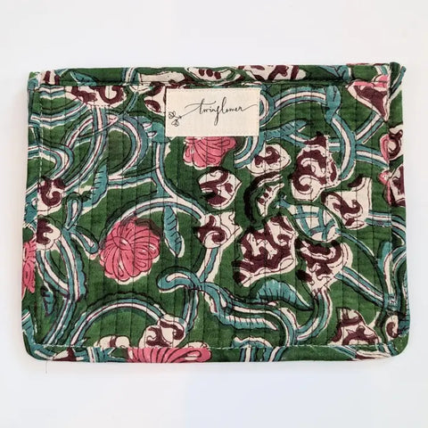 Large Quilted Pouch Purse - Various Colours