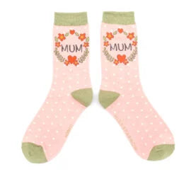 Mum Floral Wreath Socks - Various