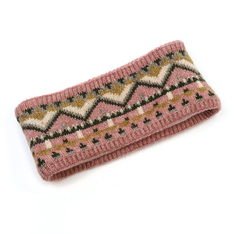Recycled Blend Fair Isle Headband -  Various Colours