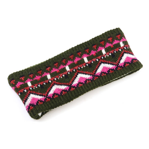 Recycled Blend Fair Isle Headband -  Various Colours