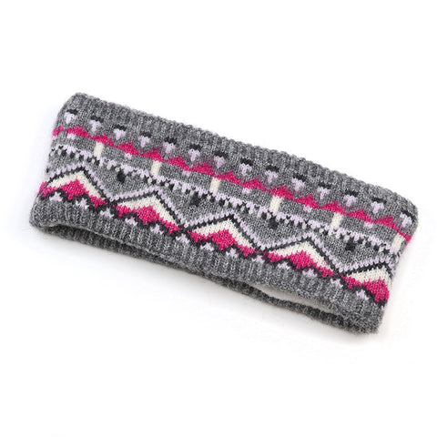 Recycled Blend Fair Isle Headband -  Various Colours