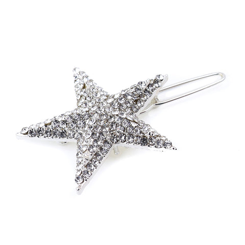 Crystal Star Hair Clip - Various Colours