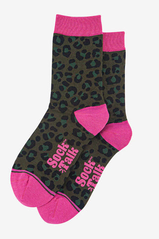 Leopard Print Bamboo Socks - Various Colours