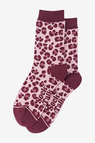 Leopard Print Bamboo Socks - Various Colours
