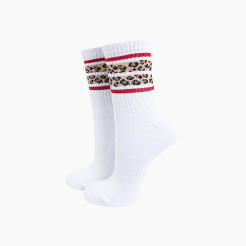 Leopard Stripe Socks - Various Colours