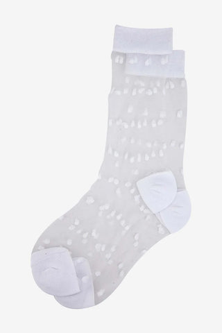 Sheer Spots Ankle Socks - Various Colours