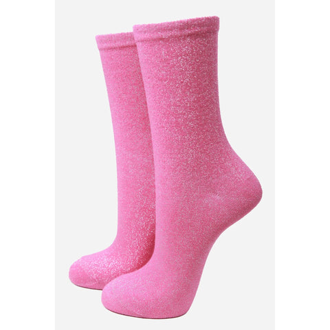 Womens Glitter Socks - Various Colours