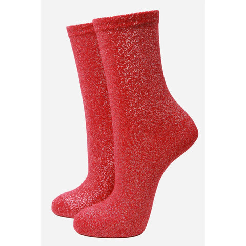 Womens Glitter Socks - Various Colours